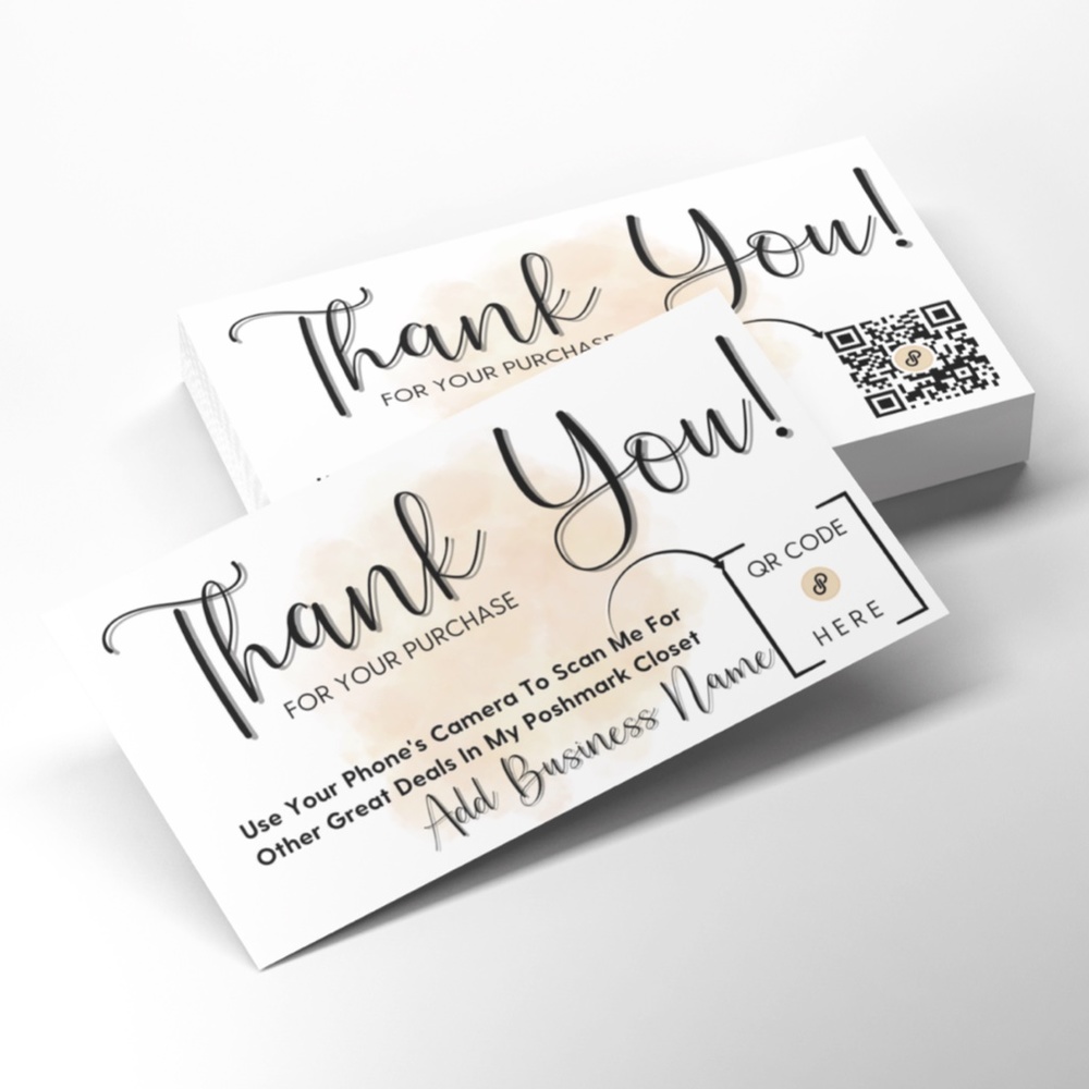 QR Code Thank You Cards - Picture 2 of 4